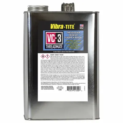 VIBRA-TITE VC-3 Reusable Threadlocker, Red, 1 gal, Can - Reusable Threadlockers