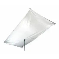 PIG Leak Diverter Tarp: 20 ft Lg, 10 ft Wd, Straps Leak Diverter Mounting, Polyester/PVC, Gray (MPN TLS554-GY)