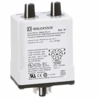 SCHNEIDER Single Function Time Delay Relay: Socket Mounted, 110V AC, 10 A, 8 Pins/Terminals (MPN 9050JCK52V20)