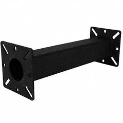 Carbon steel pedestal neck extension for gooseneck pedestals used with gate operators. Provides a 4-inch overall height increase. Black powder-coated finish. Includes (4) nuts.