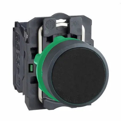 SCHNEIDER Flush Push Button Operator: Non-Illuminated, Flush Profile, Non-Metallic - Flush-Mount Push Buttons