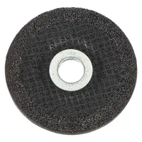 This NORTON NorZon Plus SGZ depressed center grinding wheel is a Type 27 wheel measuring 7" diameter by 1/4" thickness with a 7/8" arbor hole. It features ceramic grain in 20 grit for cool-cutting performance on carbon and stainless steel. Suitable for heavy stock removal and weld grinding in fabrication and metalworking applications