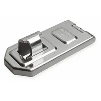 ABUS Hasp: Stainless Steel, 4 3/4 in Ht, 4 3/4 in Lg, 2 3/16 in Wd (MPN 140/120)