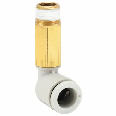 SMC KQ2W06-03AS Push-to-Connect x BSPT Elbow Fitting - Polybutylene & Brass Tube Fittings