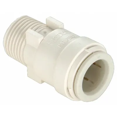 WATTS Polysulfone Push-to-Connect x MNPT Adapter, 1/2 in OD x 3/8 in Pipe - Polysulfone Push-to-Connect Tube Fittings