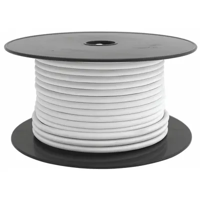 OEM XLPE-Insulated Heavy Duty Primary Wire, 12 AWG, 100 ft, White - XLPE-Insulated Heavy Duty Primary Wires