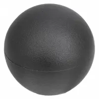 This ball knob features a 1.47 in diameter plastic body with a steel threaded insert. The 1/4"-20 thread allows for manual adjustment, clamping, or positioning on machinery, jigs, and fixtures in industrial settings