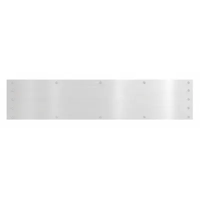ROCKWOOD Mop Door Kick Plate, 6 in Ht, 34 in Wd, Aluminum, K1050 6X34.28 - Mop Door Kick Plates