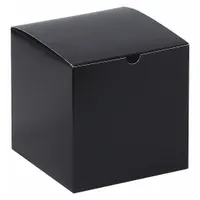 Gift Box: 6 in Inside Lg, 6 in Inside Wd, 6 in Inside Ht, Kraft, 100 PK (MPN GB666BK)