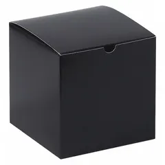 Kraft-colored gloss gift boxes with inside dimensions of 6 in length, 6 in width, and 6 in height. Sold in a 100-pack. Suitable for packaging, gifting, and light storage applications.