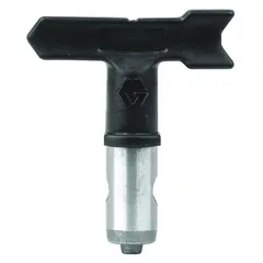 This GRACO airless spray gun tip features a 0.017 in orifice size and includes a OneSeal tip seal. It is finished in black and is designed for use with Graco series airless spray guns, including model 243161. Suitable for applying paints, lacquers, and other coatings in industrial finishing, construction, and maintenance applications.
