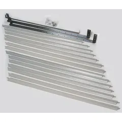 This steel louver in gray finish is designed for use with hydronic wall and ceiling unit heaters. It directs airflow to improve heating efficiency in commercial or industrial spaces. Overall dimensions: 31-11/16 in H x 33-1/4 in W x 3-5/8 in D.