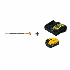 This cordless concrete vibrator operates on a 20V DC, 20V MAX* battery system with a 5.0 Ah capacity. It features a 4 ft length, 1 1/8 in diameter, and 4 in radius. Used to consolidate freshly poured concrete, removing air pockets and ensuring uniform density in slabs, columns, and foundations.