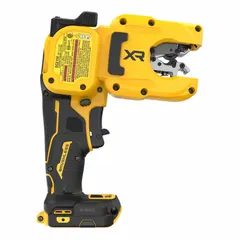 This cordless tube cutter is designed for cutting copper pipe up to 1 1/4 in. in diameter. It operates on the 20V MAX platform and is sold as a bare tool, requiring a separately purchased battery and charger. Suitable for plumbing, HVAC, and mechanical contracting applications.