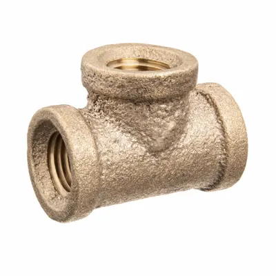 OEM Approved Vendor 1/8 in x 1/8 in x 1/8 in Brass Pipe Tee, Class 125 - Threaded Low-Pressure Pipe Fittings for Potable Water