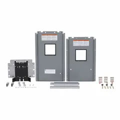 This 150-amp, three-phase main breaker kit is designed for use with Square D H-Frame Panelboards. It features a 150A/H frame size and is compatible with the HRL circuit breaker series. The kit includes one screw set for installation. Suitable for providing overcurrent protection and main disconnect in industrial electrical distribution systems.