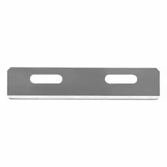 These straight-edge standard-tip replacement utility blades are made of steel and measure 1-1/2 inches in length and 5/16 inches in width. Suitable for cutting cardboard, plastic strapping, and packaging materials in warehouse and shipping operations. Sold in a pack of 100.
