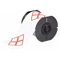 Pre-Cut Label Stock Roll: No Legend, Red GHS/CLP 4B Diamonds, 4 1/8 in x 6 3/32 in, Polyester, White (MPN B30-262-569-CLP4B)
