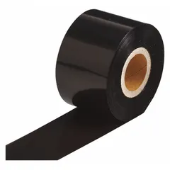Black resin ribbon for BBP81 printer, UL Recognized, high temperature-resistant. Suitable for industrial labeling applications requiring durable, heat-resistant prints.