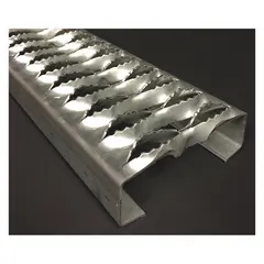 APPROVED VENDOR Ladder Tread Channel, Serrated Steel, Channel Type, MPN 3221514-12