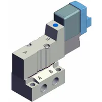 Solenoid Air Control Valve: Five-Way / Two-Position, SYJ3000, Single Solenoid, 24V DC, Plug-In (MPN SYJ3140-5LOZ-M5)