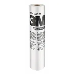 General-purpose wall barrier film for temporary containment during construction, painting, or renovation. Clear plastic sheeting, 0.35 mil thick, 9 ft wide, 90 ft long, supplied in a 12-pack. Not fire-resistant.