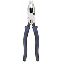 Linemans Plier: Flat, 8 3/4 in Overall Lg, 1 3/4 in Jaw Lg, 1 in Jaw Wd, 1/2 in Jaw Thick, 6 - 8 in (MPN J12098)