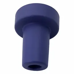 Plastic replacement nozzle cover designed for pipette controllers. Measures 47 mm in overall height and 40 mm in overall diameter. Used as a direct replacement part to maintain proper sealing and function during liquid handling.