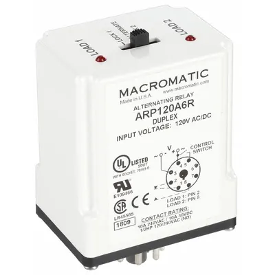 MACROMATIC ARP120A6R Socket-Mounted Alternating Relay - Socket-Mounted Alternating Relays