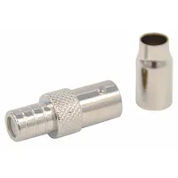 DOLPHIN COMPONENTS CORP Coaxial Connector: Female, Connector, Silver, Crimp-On (2 Piece), BNC, 10 PK (MPN DC-79-2)