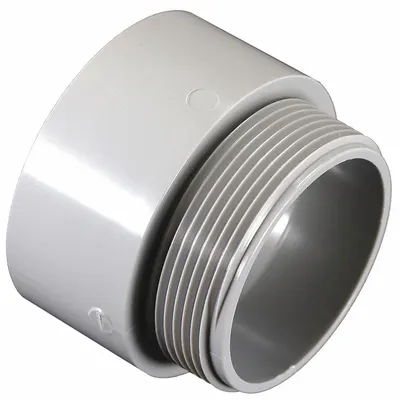 CANTEX Threaded Conduit Adapter, PVC, 2 in Trade Size, Male Thread - Threaded Conduit Adapters
