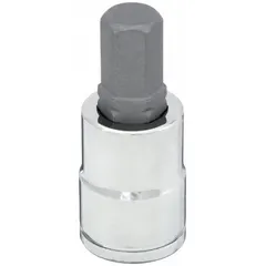 Fixed insert hex bit socket with 11 mm hex tip and 2 in overall length. Designed for driving hex-head fasteners in assembly, maintenance, and repair tasks. Suitable for use with standard ratchets and drivers.