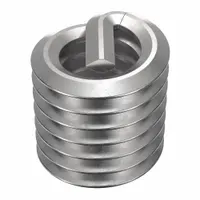 Free-running tanged helical insert for repairing or reinforcing threads in metal components. Constructed from 18-8 stainless steel with a dry film lubricant. #8-32 thread size, right-hand coarse threads. Supplied in a 1000-piece pack
