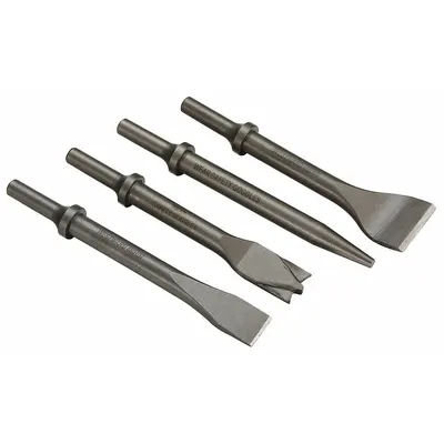 WESTWARD Chisel Set for Air Hammers, 0.401 in Shank, Round, 6-1/2 in Length - Chisel Sets for Air Hammers