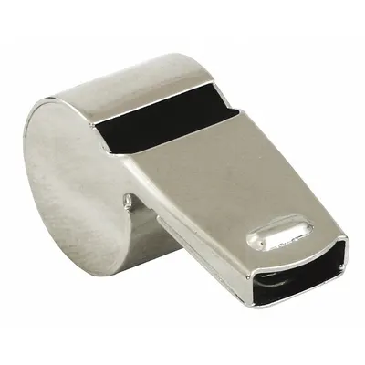 SPALDING Whistle 421325: Metal, Silver, Lanyard, Pea Included - Whistles