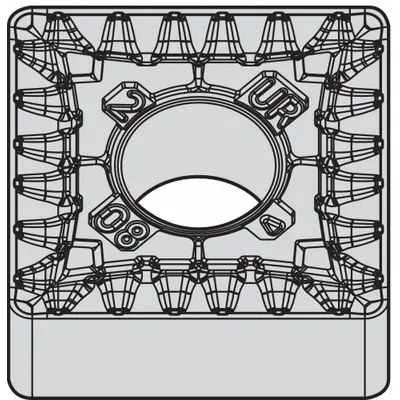 WIDIA Square Turning Insert: SNMG544UR - Square (S) Indexable Turning Inserts
