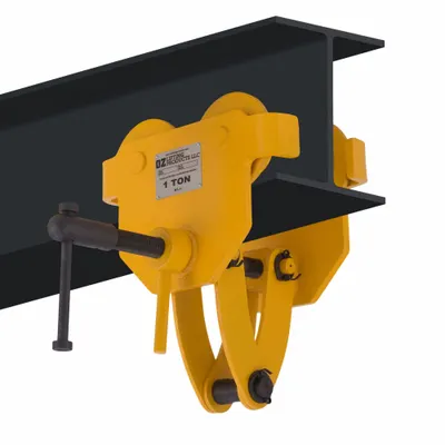 OZ LIFTING PRODUCTS Quick Adjust Trolley - Push Trolleys for Hoists