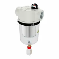 T-style vacuum pump inlet filter with 99.995% efficiency. Outside diameter 13 1/2 in. Used to capture airborne contaminants in vacuum systems, protecting pumps and ensuring clean exhaust