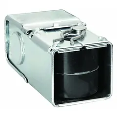 Solenoid valve coil with junction box enclosure, rated for 120V AC and 17W power consumption. Features 6-inch lead wires for electrical connections. Used to actuate solenoid valves in fluid control systems for on/off operation.