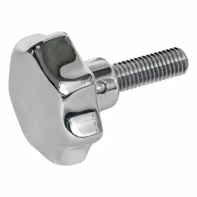 JW WINCO 316 Stainless Steel 7-Arm Knob with Threaded Stud - Corrosion-Resistant 7-Arm Knobs with Threaded Stud