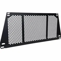 This steel truck cab protector is designed to shield the cab from shifting cargo during transport. With a 70-inch overall width and 27-inch overall height, it is intended for use with Buyers Products ladder racks. The black finish provides a professional appearance.