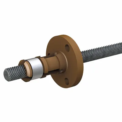 PBC LINEAR LSR1605T-0508-RCF-NNN-NNN-N Precision Lead Screw with - Precision Lead Screws with Anti-Backlash Nuts