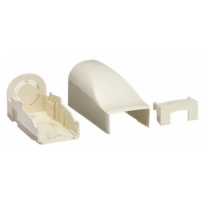 LEGRAND PN10F21V Entrance End Fitting for PN10 Raceways, Plastic, Ivory - End Fittings for Nonmetallic Single-Channel Raceways