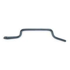 This offset mount C bar is a tire iron designed for mounting and demounting tractor tires. Constructed from iron, it features a 27-inch overall length and a 1-inch stock size to provide leverage for heavy-duty agricultural tire service.