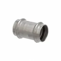 VIEGA PROPRESS Crimp Coupling Fitting: 1 in CTS x 1 in Pipe x 1 in CTS x 1 in Pipe Size, Straight (MPN 80320)