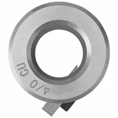 Copper stripping bushing for use with the DCE151 XR tool. Accepts 4/0 AWG THHN/XHHW copper wire. Sold as a single piece. Used by electricians to strip insulation from heavy-gauge cable for termination or splicing.