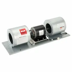 This air curtain blower creates a controlled air stream across doorways to separate indoor and outdoor environments, helping maintain temperature control and reduce dust and insect infiltration. It features a 3/4 hp motor, 115 V AC, single phase, and a galvanized steel housing. Typical applications include commercial and industrial doorways where energy efficiency and environmental separation are required.