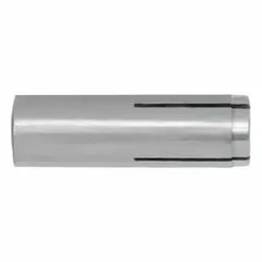 DEWALT drop-in anchors for concrete and masonry. Stainless steel construction resists corrosion. 3/8 in diameter, 1 in overall length, coarse thread. 100-pack.