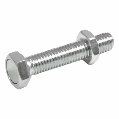 JW WINCO M12 Hex-Head Stop Bolt with Retaining Magnet & Lock Nut - Hex-Head Stop Bolts with Retaining Magnet & Lock Nut