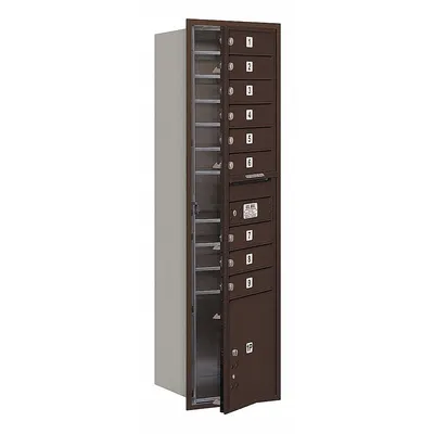 SALSBURY INDUSTRIES Mailbox: 4C, 9 Doors, Horizontal, 57 1/8 in H x 17 in W x 16 1/2 in D, Recessed Mounting - Multi-Unit Mailboxes